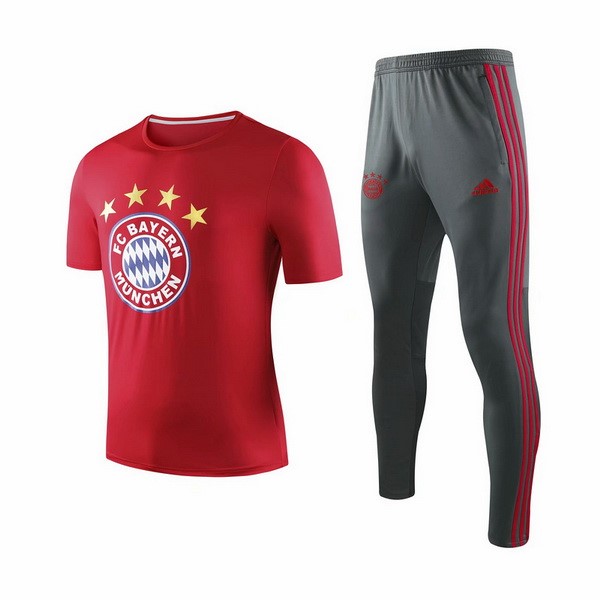 Trainingsshirt Bayern München Komplett Set 2019-20 Rote Grau